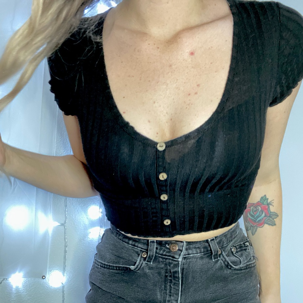 Black Crop Top
